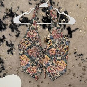 Floral Halter Vest